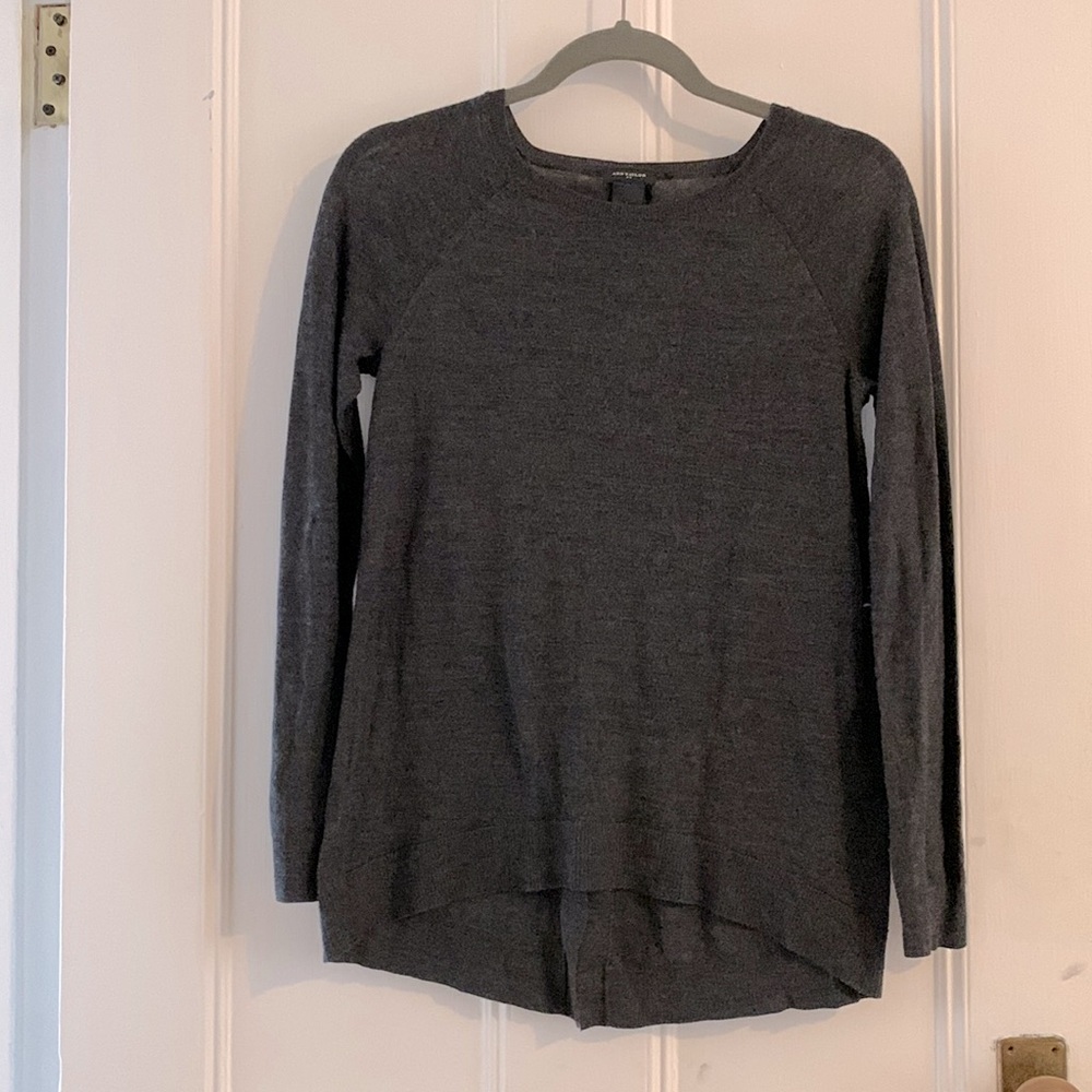 Small Ann Taylor Charcoal Grey Sweater
